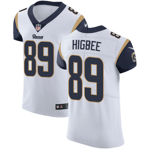 Nike Rams #89 Tyler Higbee White Men's Stitched NFL Vapor Untouchable Elite Jersey - Click Image to Close